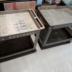 2 Large Industrial/Commercial Rolling Carts $50