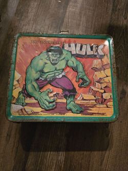1978 Aladdin's "The Incredible Hulk" Metal Lunchbox