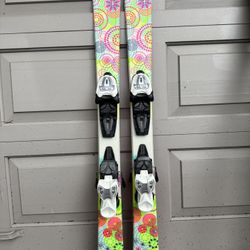 K2 Flowers Kids Skis with Bindings-100cm