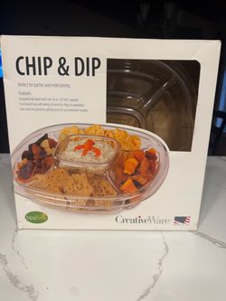 CREATIVE WARE Chip & Dip Tray