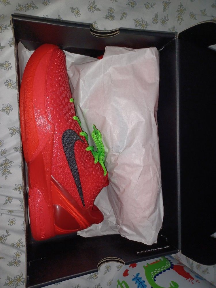 Kobe 6 Reverse Grinch Sz10