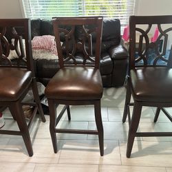 3 Swivel Barstools