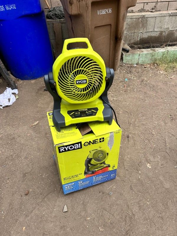 RYOBI
ONE+ 18V Cordless 7-1/2 in. Bucket Top Misting Fan (Tool Only)