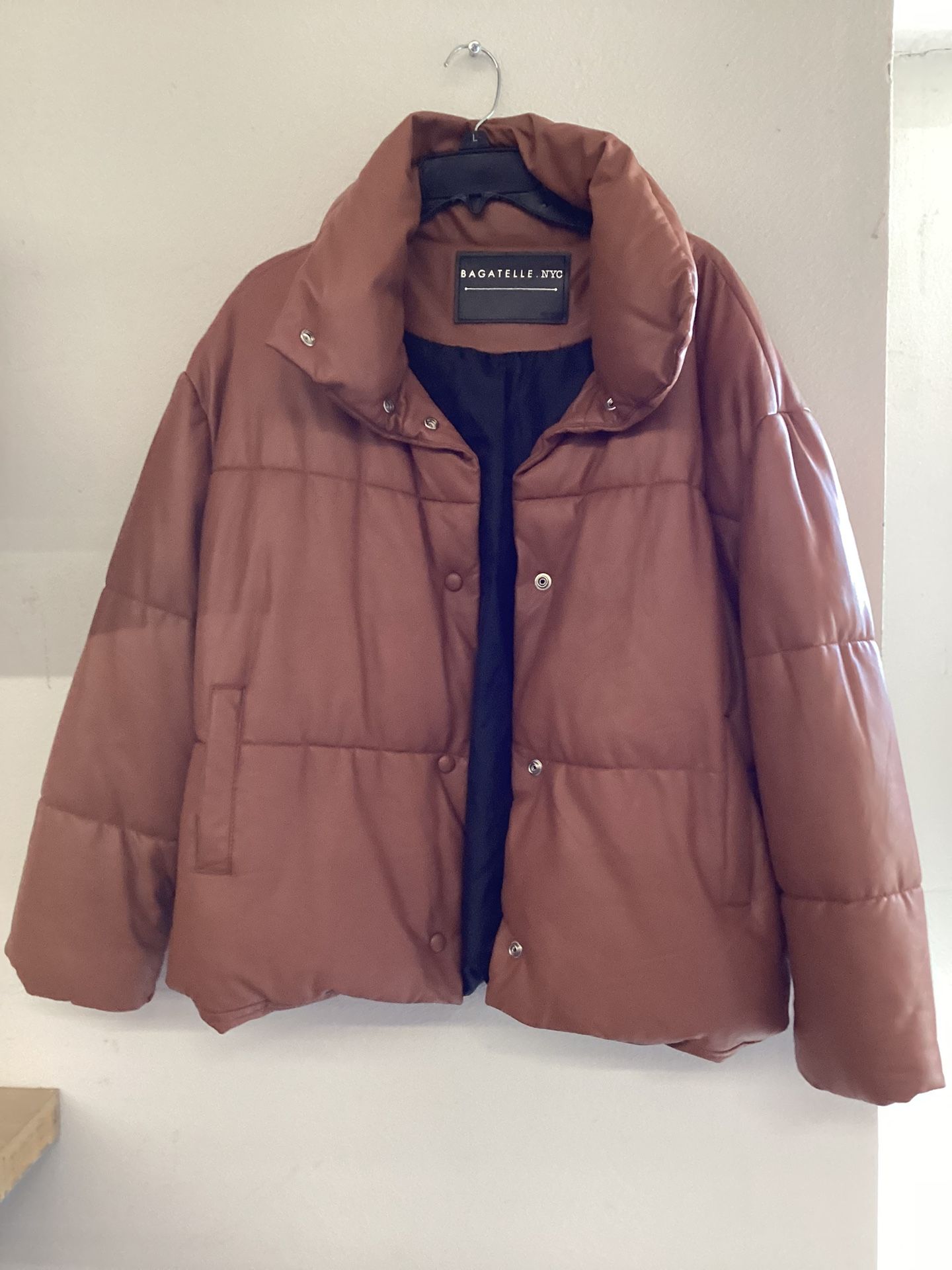 BAGATELLE .NYC BROWN PUFFER JACKET & COAT