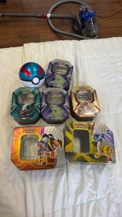 Pokémon tins empty