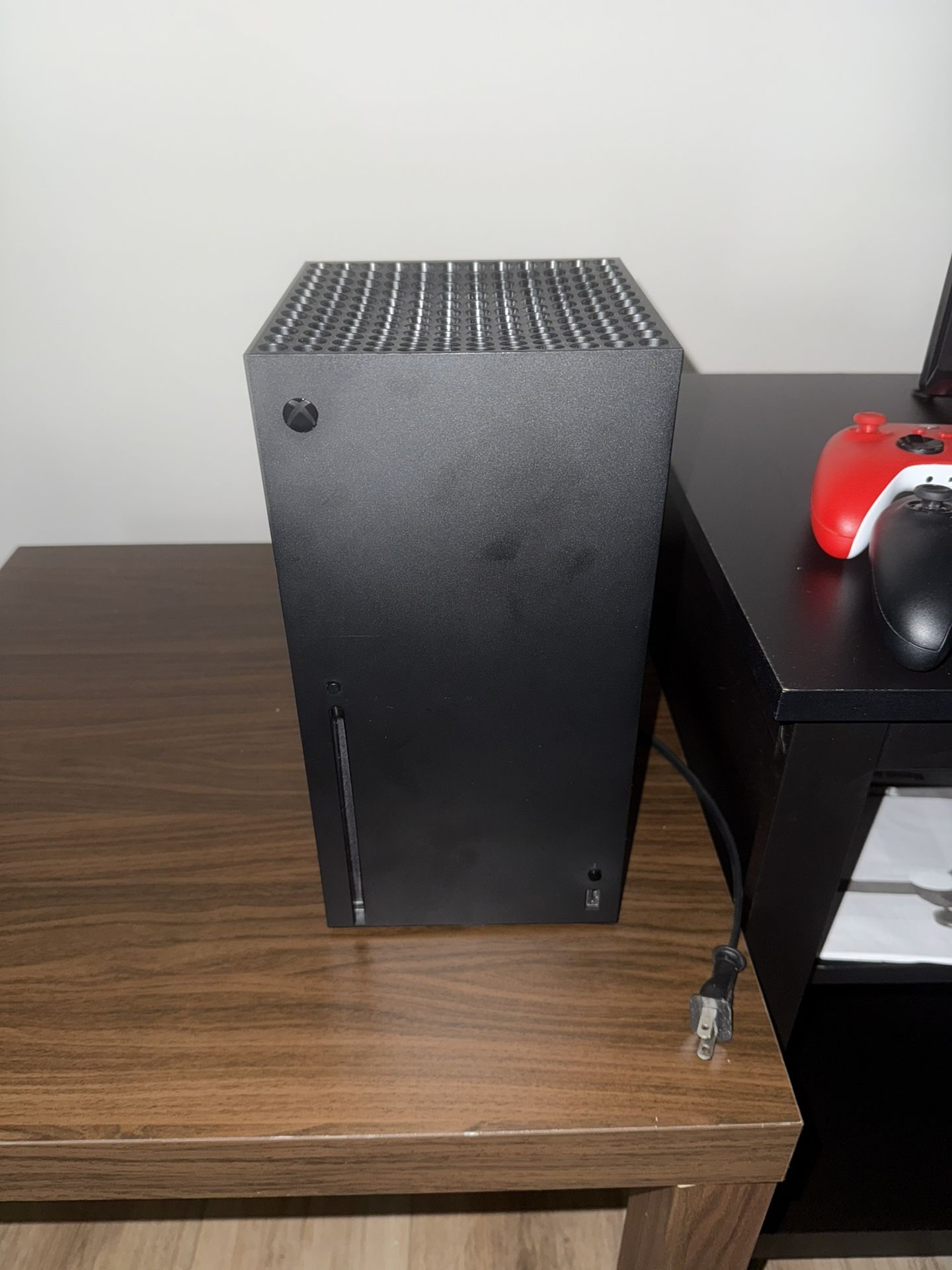 Xbox Series X With Controllers And Cords