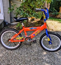 Hot Wheels 16 Inch Kids Bike - Orange