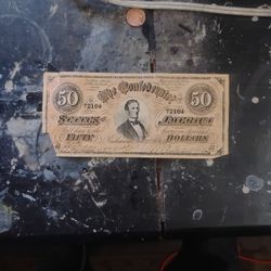 Confederate $50 Bill
