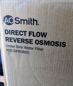 New A.O. Smith Direct Flow Reverse Osmosis Water Filter