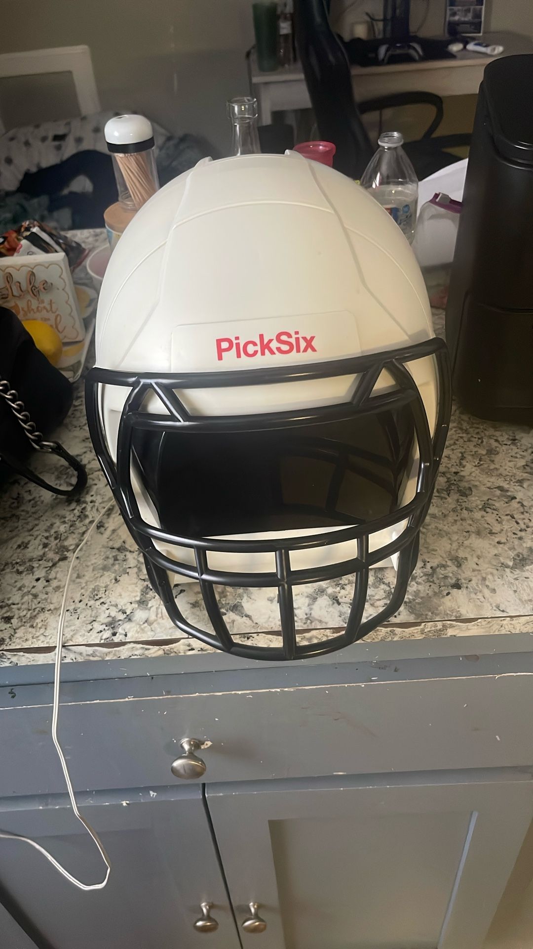 Picksix Football helmet Cooler
