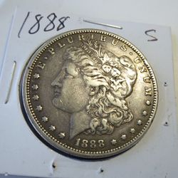 1888 S MORGAN XF WARM PATINA 