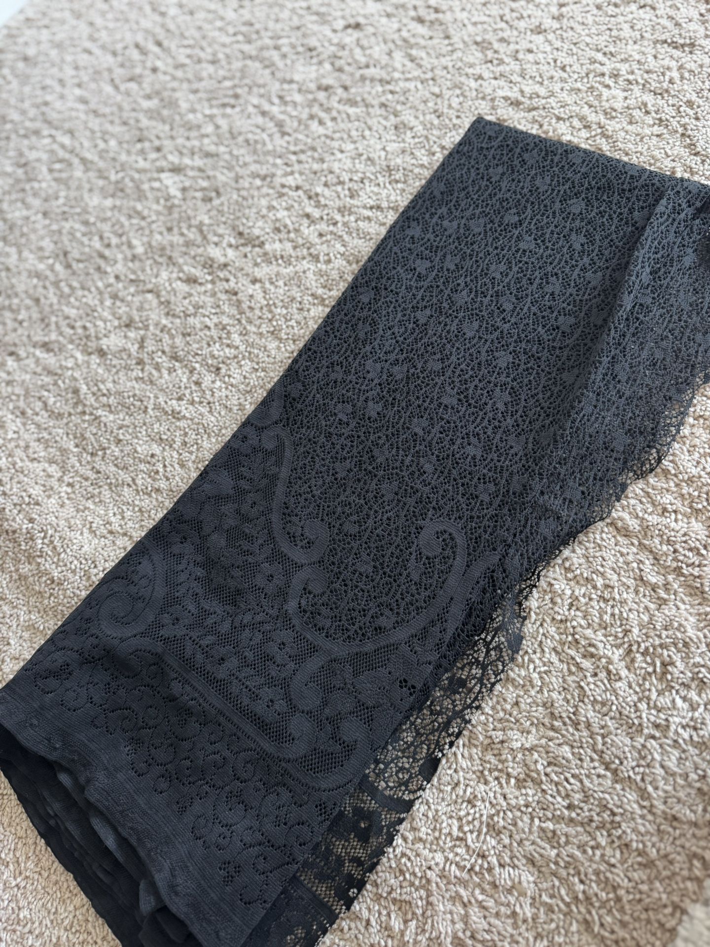 MDS Black Lace Fabric – New ✨🧵