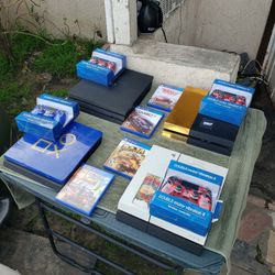 All 3 Models Available. Each with 1 Game 1 Control. 2026 PS4 500GB. $150! Gold or white. 2018 PS4 Slim 1TB $175! The 2020 PS4 Pro $200!. Trade are wel