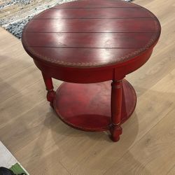Solid Red Table