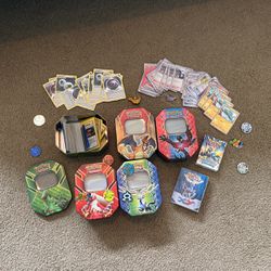 Pokémon cards, Pins, Tins, Coins 