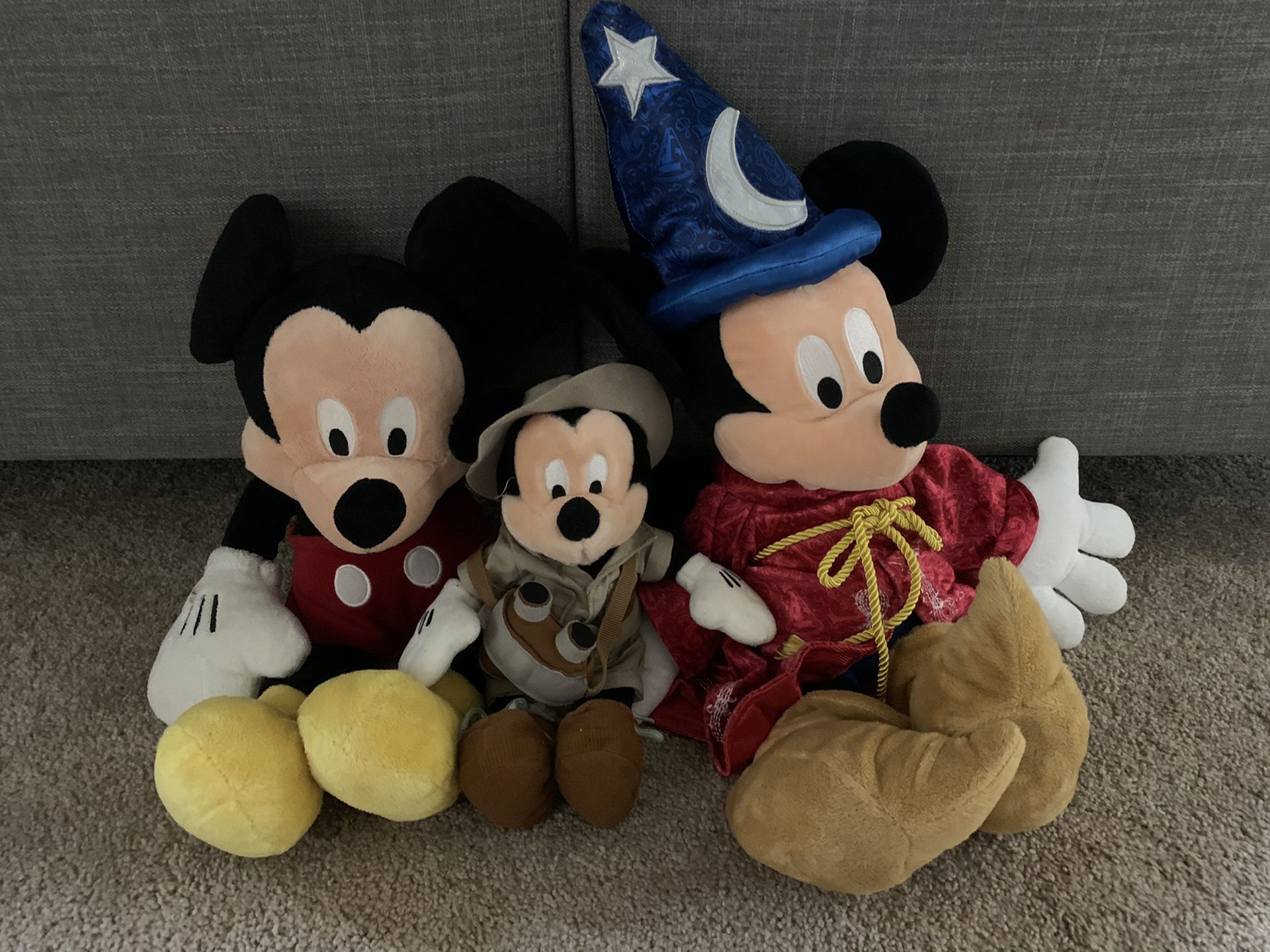 Mickey plushies