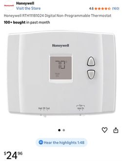Honeywell Digital Non Programable Thermostat