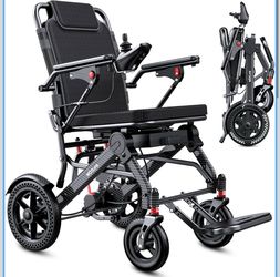 2025 Upgrade] WOTURE Lightweight Electric Wheelchair for Adults, Long Travel Range, Foldable Power Wheelchair, Power Wheelchair for Seniors, Portable,