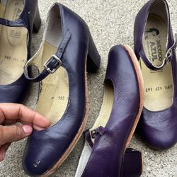 Purple Folklorico Shoes Size 19 1/2 , 22 1/2, & 23.5