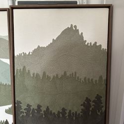 18” x 26” Embroidered Canvas Art