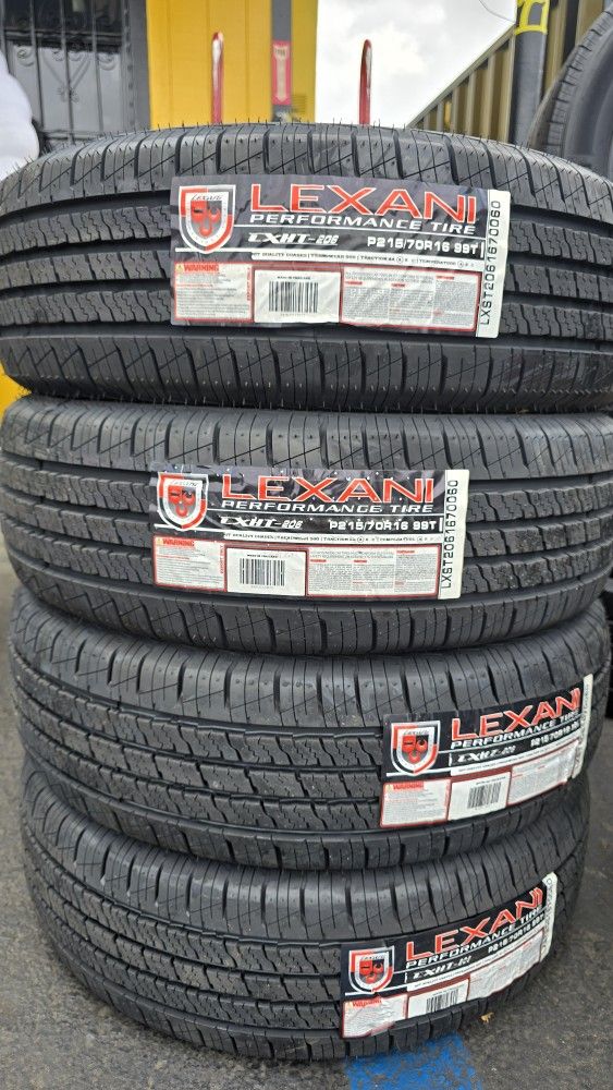 4 NEW TIRES 215/70/16 LEXANI LXHT 206 Sport 50 k Miles Warranty $400 CASH PRICE π π FREE INSTALLATION π π