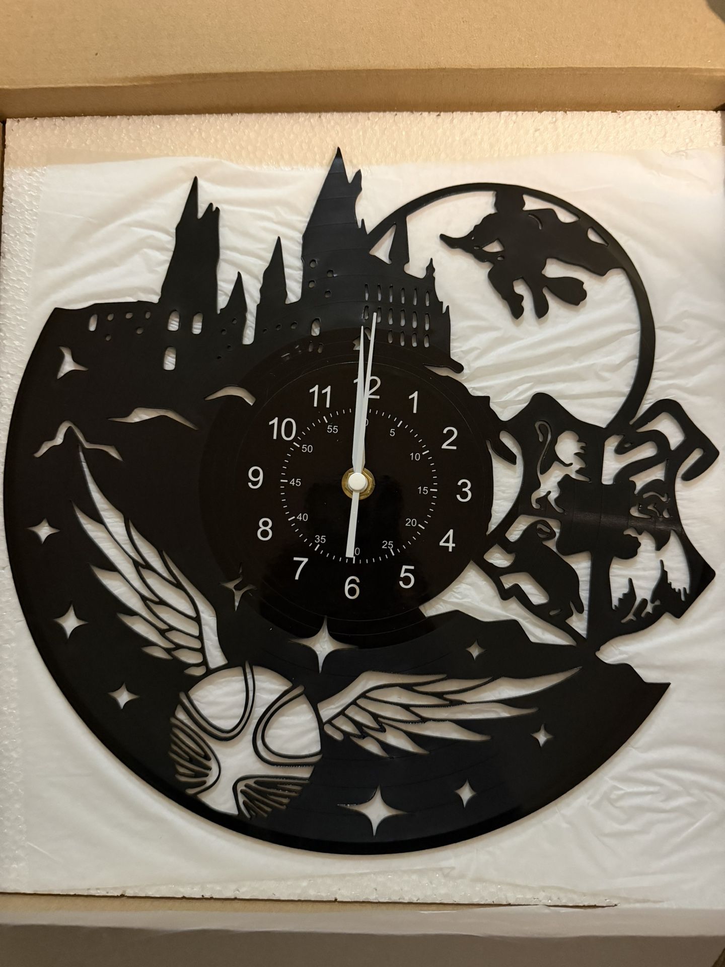 Vinyl Record Wall Clock Compatible with Harry Potter Handmade Gift for Any Occasion Unique Birthday Wedding, Anniversary, Valentine’s Day Gifts - Reco