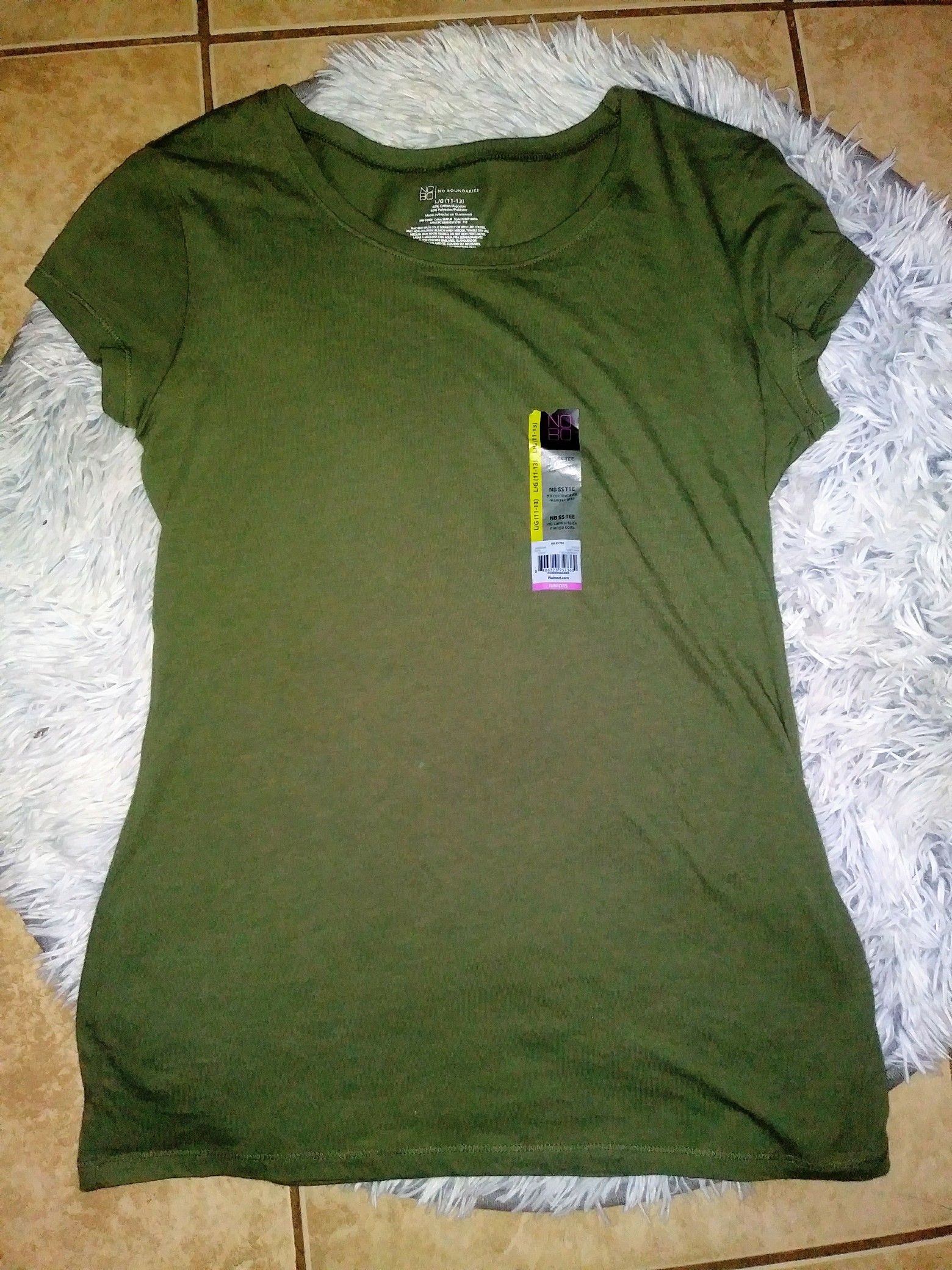 NEW Damaged Olive Green Shirt Size Large (11-13)