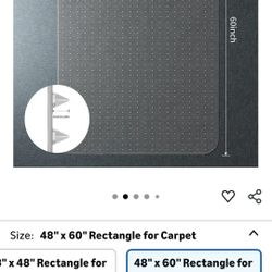 Office Chair Mat For Carpet 60x48