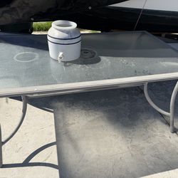 Free Table Glass Top & Water Dispenser
