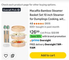 Bamboo Steamer Basket Set