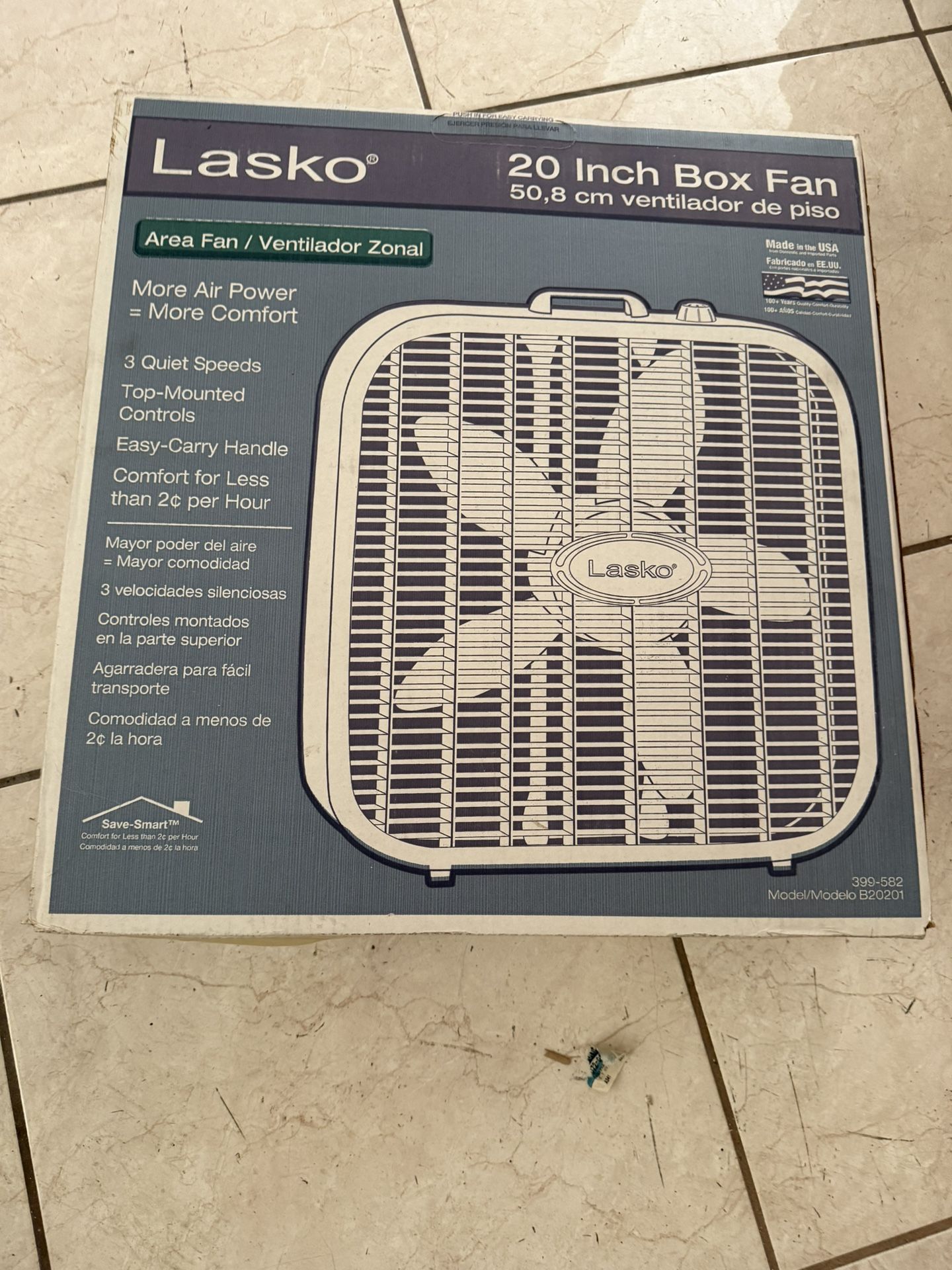 Lasko 20 Inch Box Fan