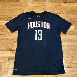 Black Nike NBA Dri fit Houston Harden 13 t shirt  Size Large