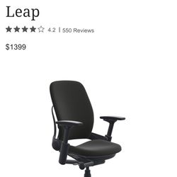 Black Leap Steelcase Ergonomic Chair
