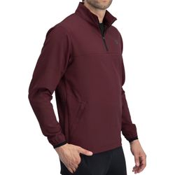 Three Sixty Six Men’s Vented, Dry Fit, 1/4 Zip Golf Wind Breaker Jacket -(Burgundy) Size X-Large 