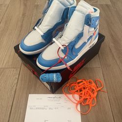 Air Jordan 1 x Off-White NRG UNC University Blue