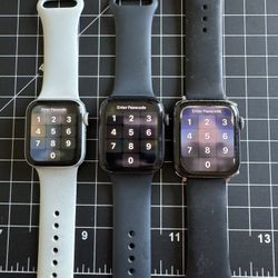 Working, Locked Apple Watches