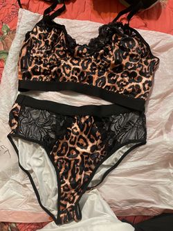 Navy Blue Lace Lingerie Set