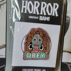 Bam Horror Box: They Live "OBEY" Exclusive Enamel Collector's Pin 