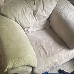 Living Room Chair with matching ottoman