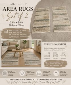2 Area Rugs