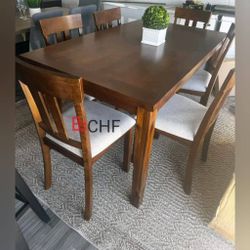 7 Piece Dining Table Set Beautiful  // Limited Time Offer 
