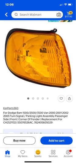Dodge Ram Van Turn Signal Parking Light Assembly