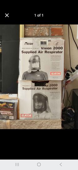 Sata vision 2000 supplied air respirator full mask breathing set