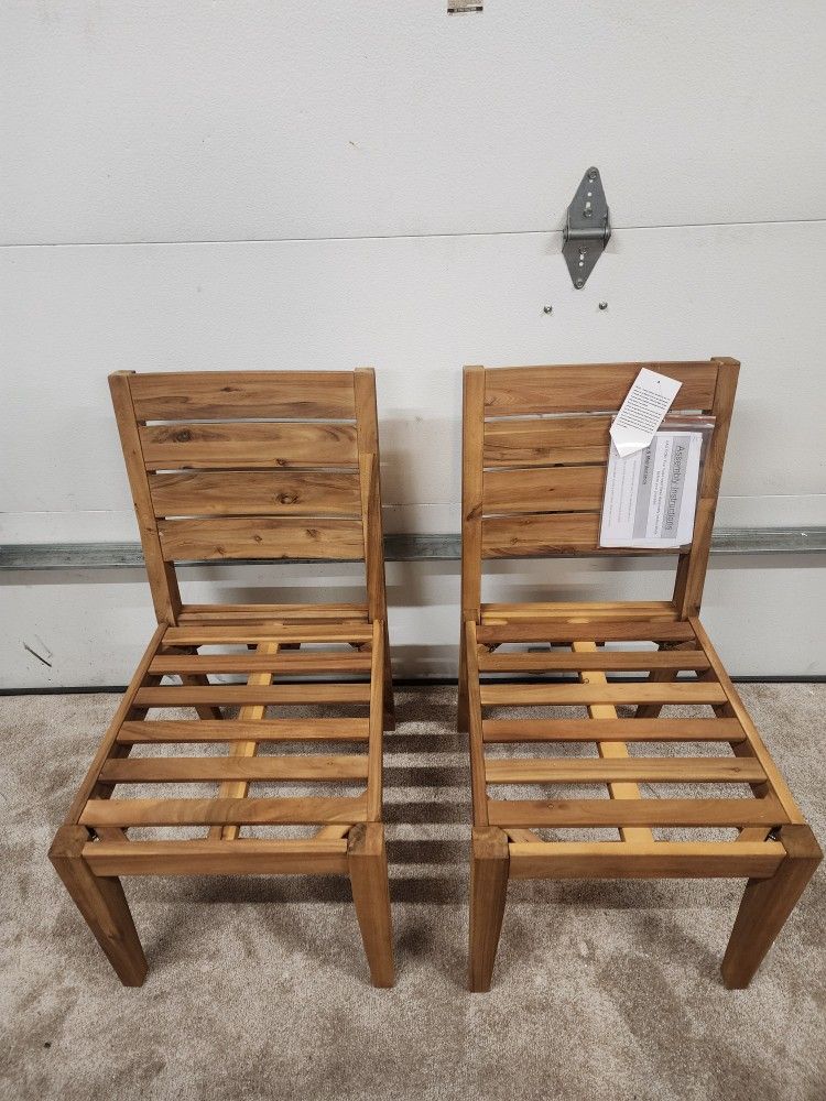 *** TEAKWOOD PATIO CHAIRS ***