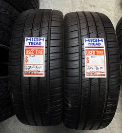 2 Michelin used tires 225/45/19
