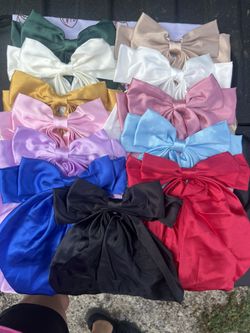 Silk Hair Bow W/ Alligator Clip