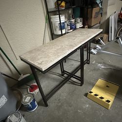 Modern Marble Top Console Table
