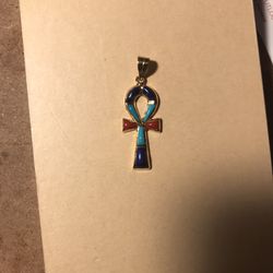 18 Kt Gold Lapis,turquoise And Coral