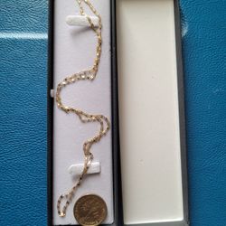 14k GOLD necklace/ Chain