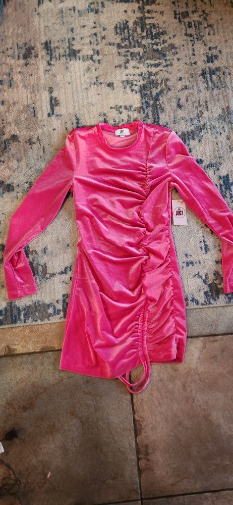 Pink Velvet Dress